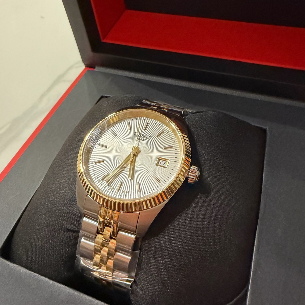 Tissot Silver and Gold Men's Watch - Picture 2 of 9